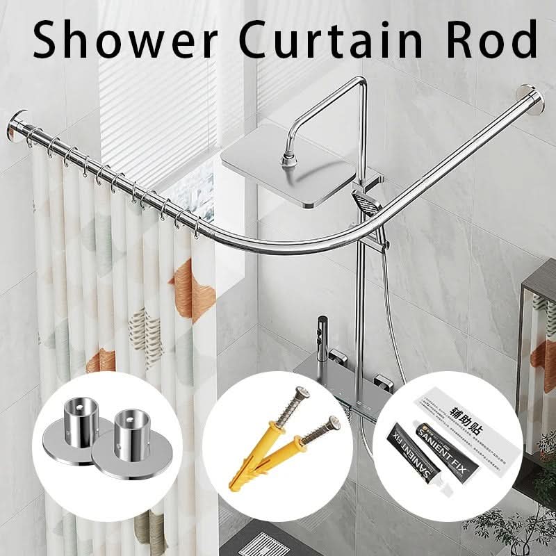 VersaCurve Adjustable Shower Curtain Rod for Corner Spaces