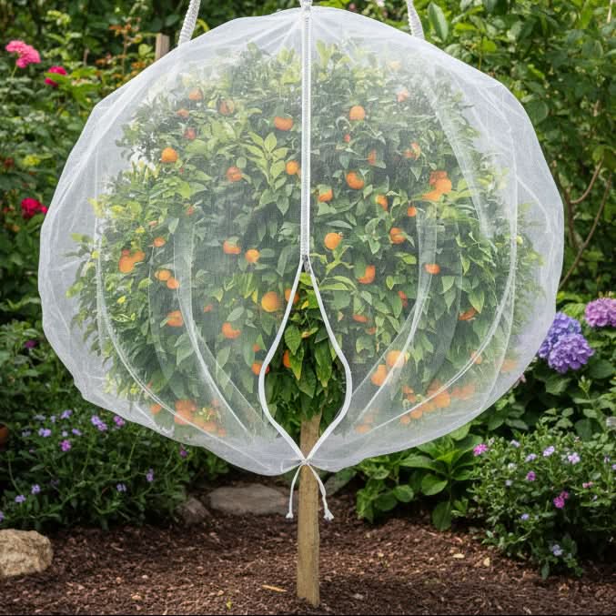 Airflow-Optimized Mesh Bags for Fruit Tree Defense