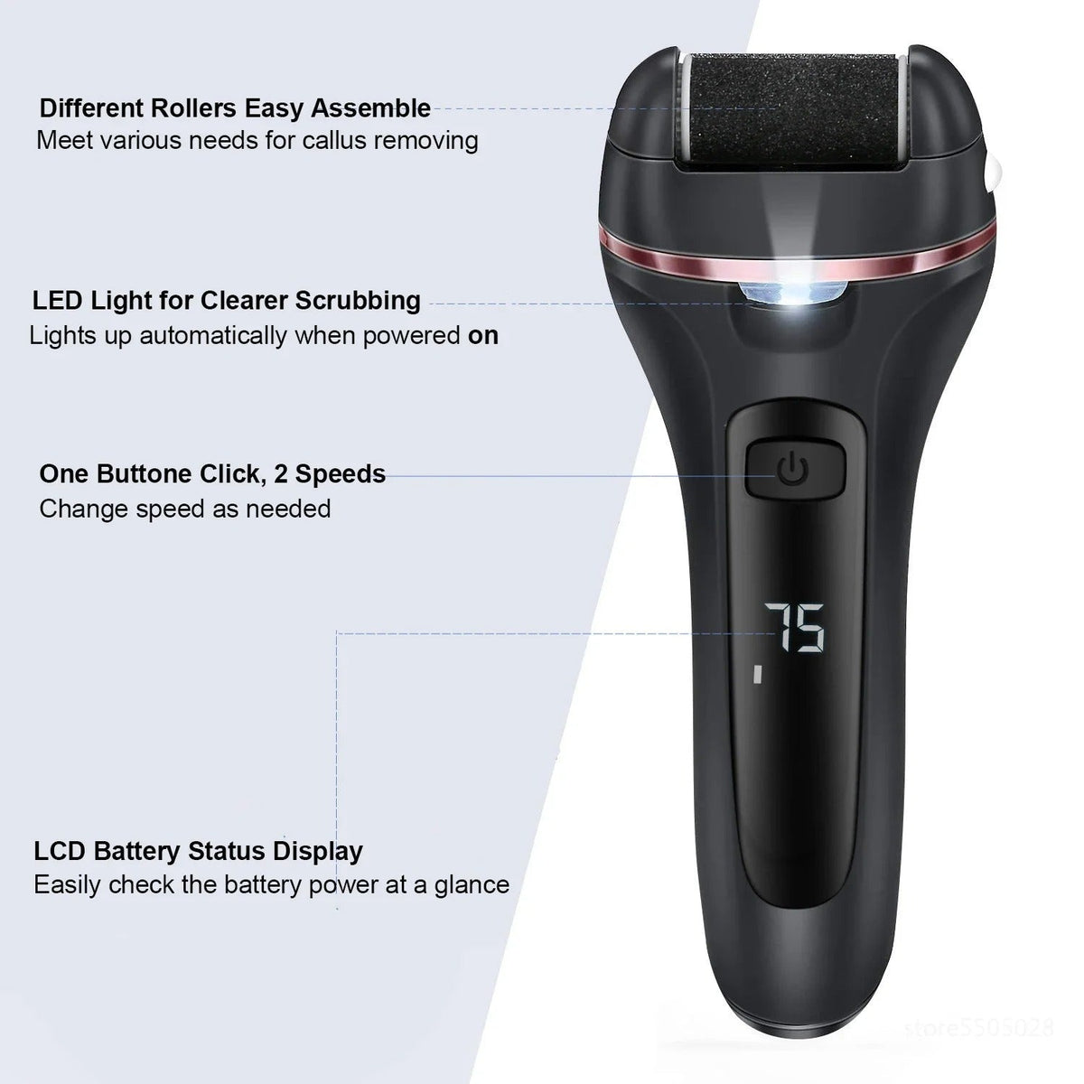 Ultimate Foot Care Electric Exfoliator