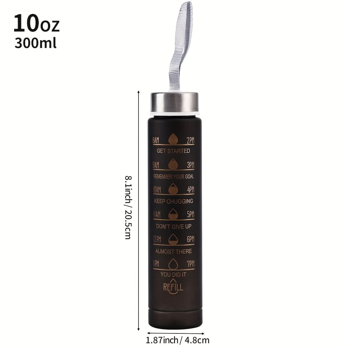 AquaGlow – Stylish Gradient Water Bottle with Straw