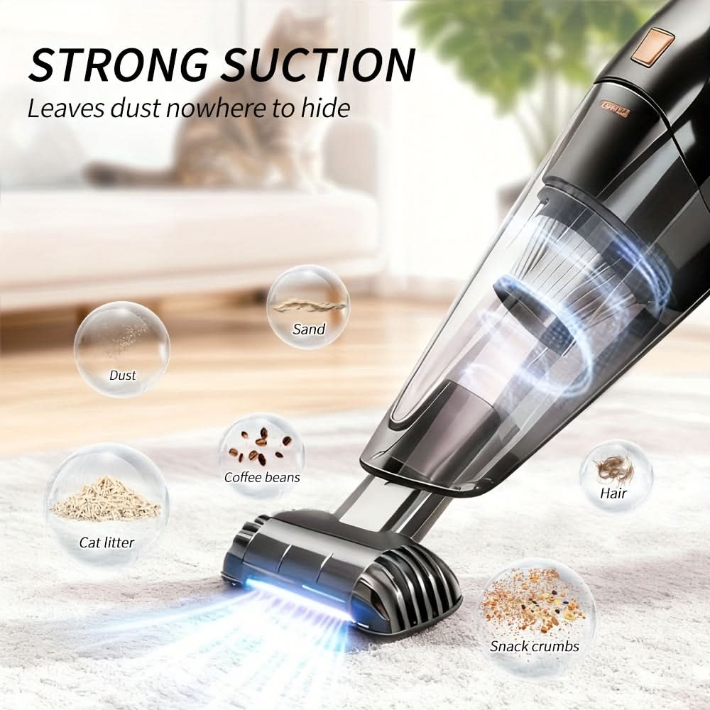 SwiftClean – Cordless Handheld Vacuum for Home & Car