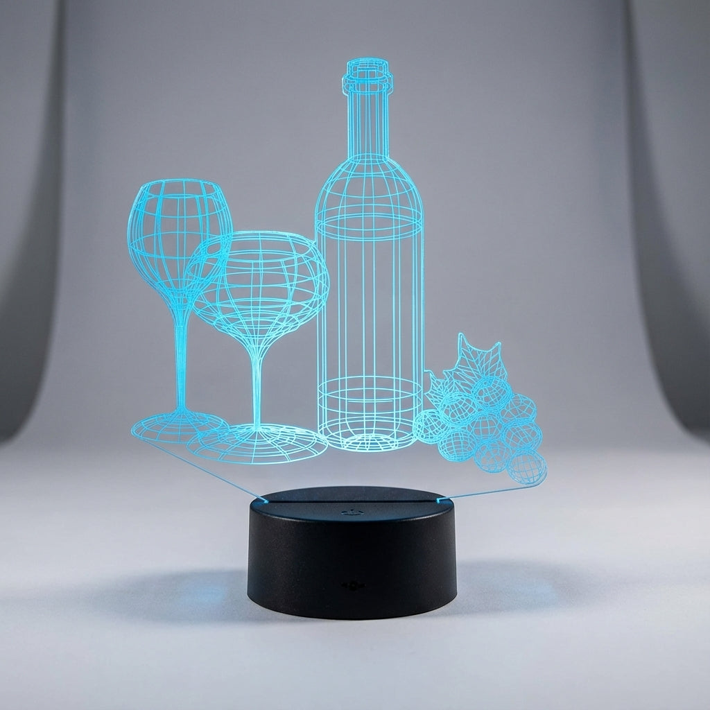 NoirGlow 3D Optical Illusion Desk Lamp