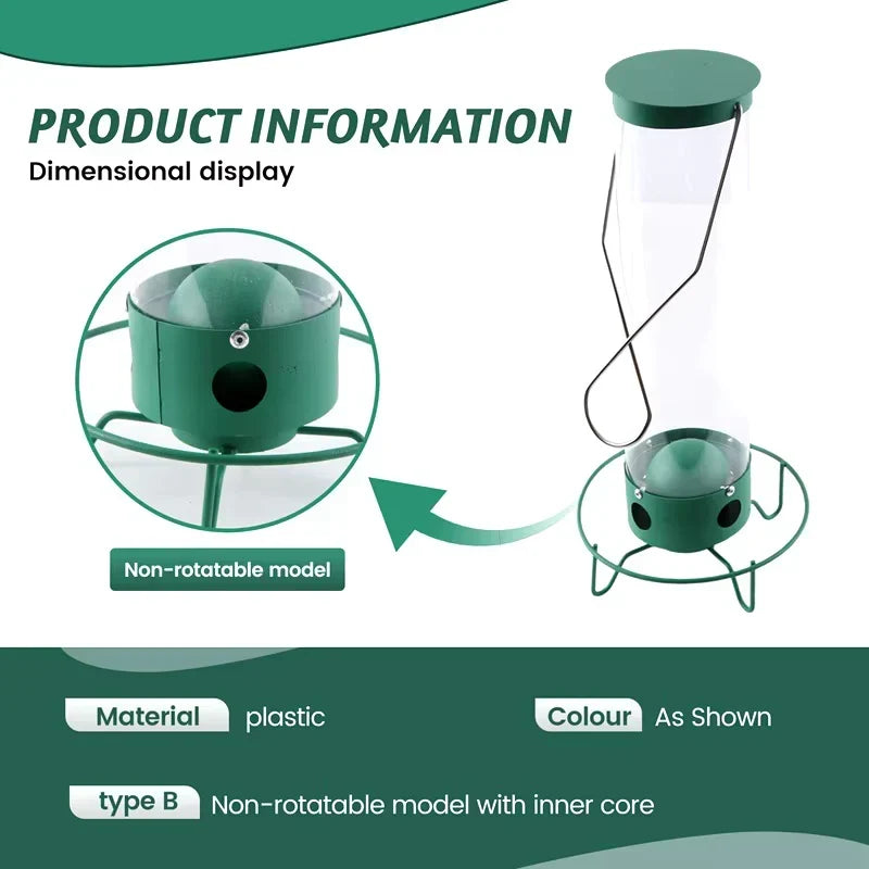 CritterGuard Outdoor Bird Feeder – Weather-Resistant & Easy-Clean Design