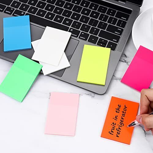 Clear Adhesive Notes for Effortless Organization