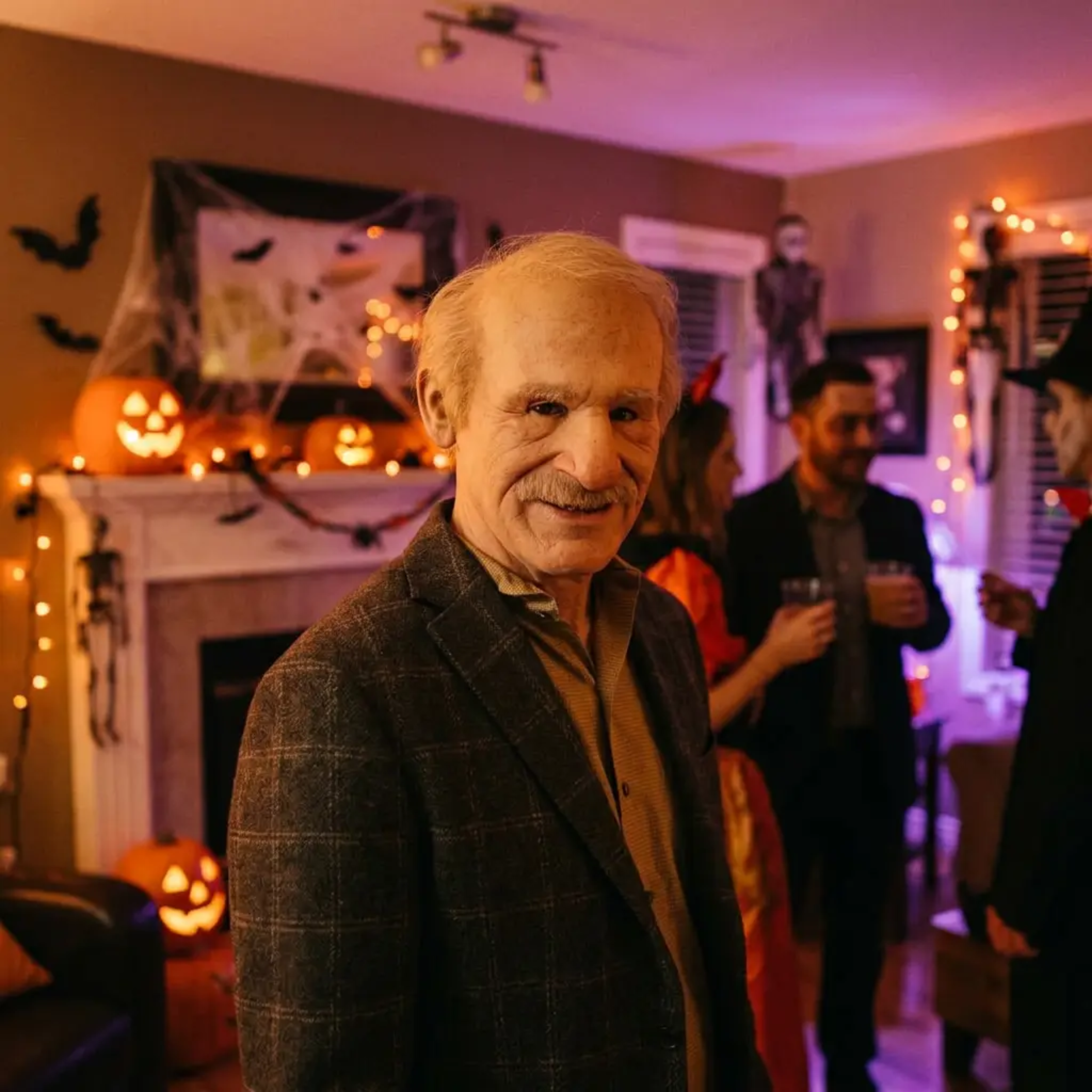 Authentic Elderly Face Mask for Halloween – Latex Full Coverage