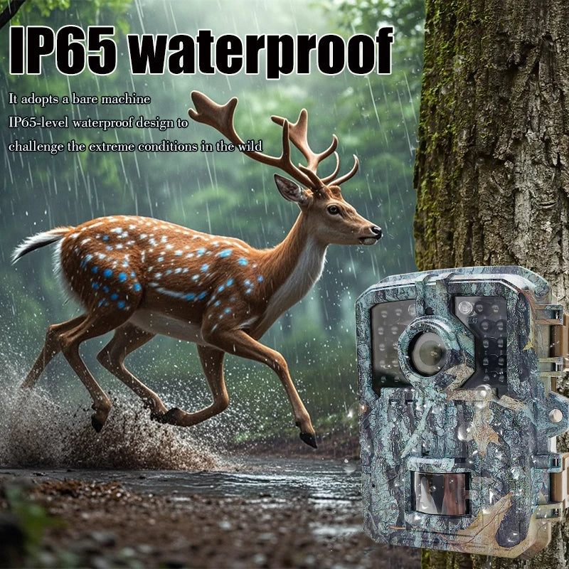 Compact 16MP Wildlife Camera with Infrared Motion Detection