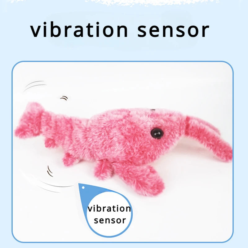 Interactive Plush Shrimp Toy for Playful Pets