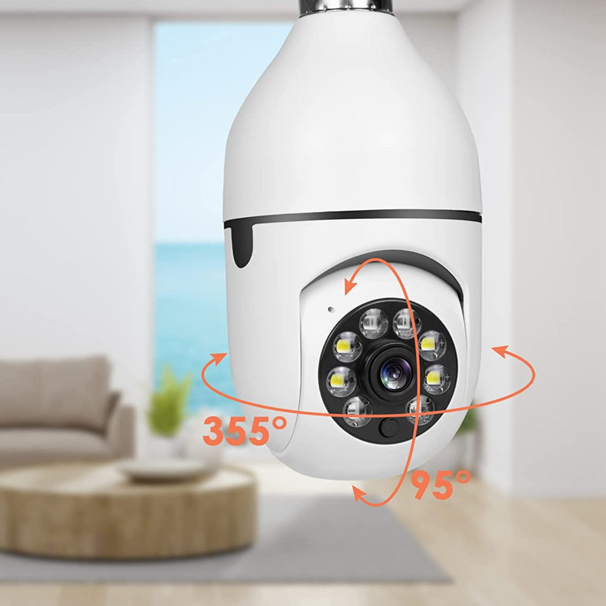 All-in-One Smart Light Bulb Security Camera