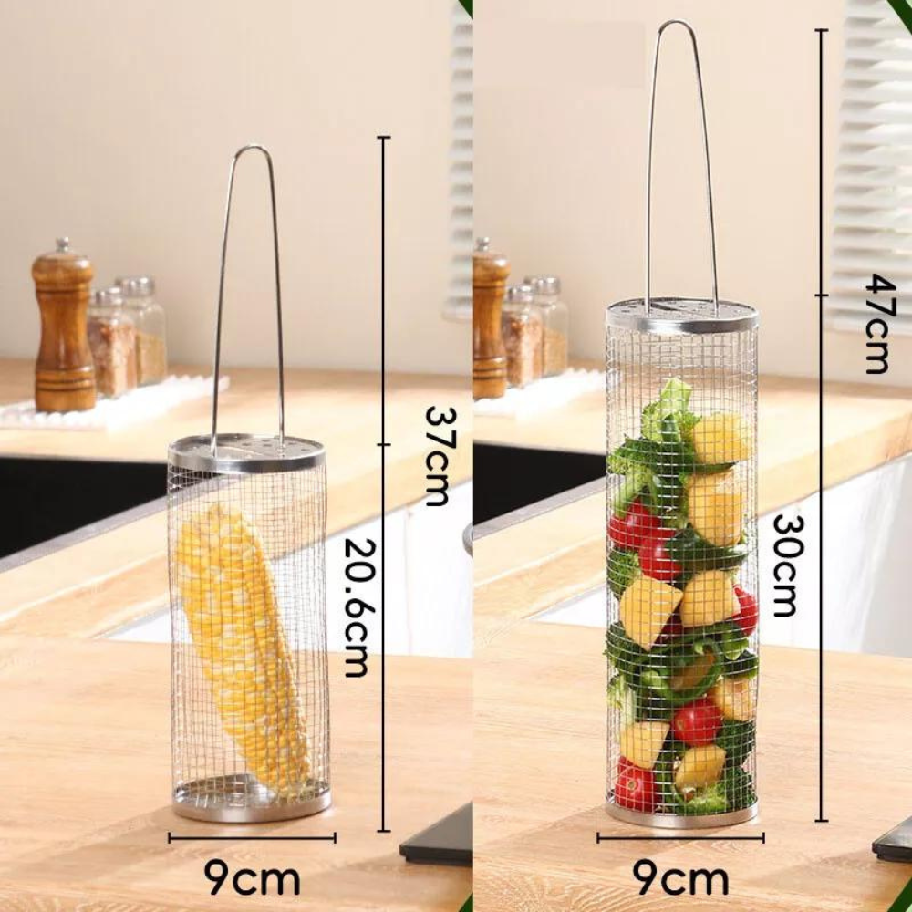 Premium Stainless Steel Grilling Basket for BBQ