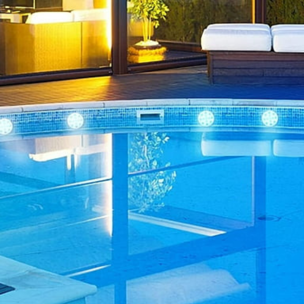 Vibrant Submersible LED Lights for Pool Parties