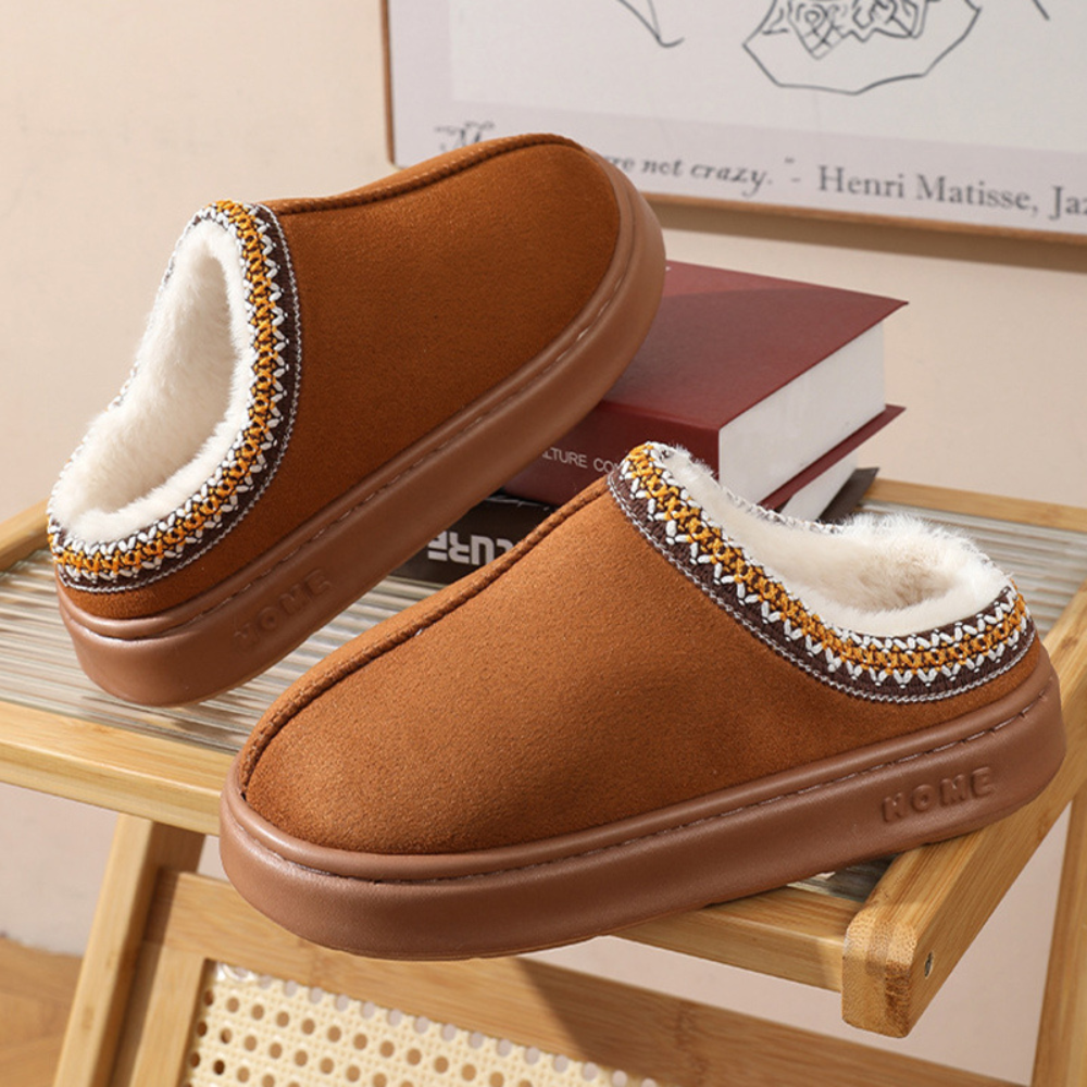 Cozy Chic Platform Slippers for Winter Comfort