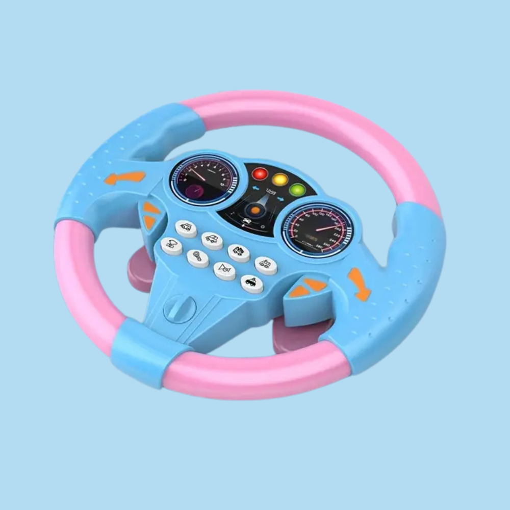 Interactive Children's Driving Wheel with Suction Mount