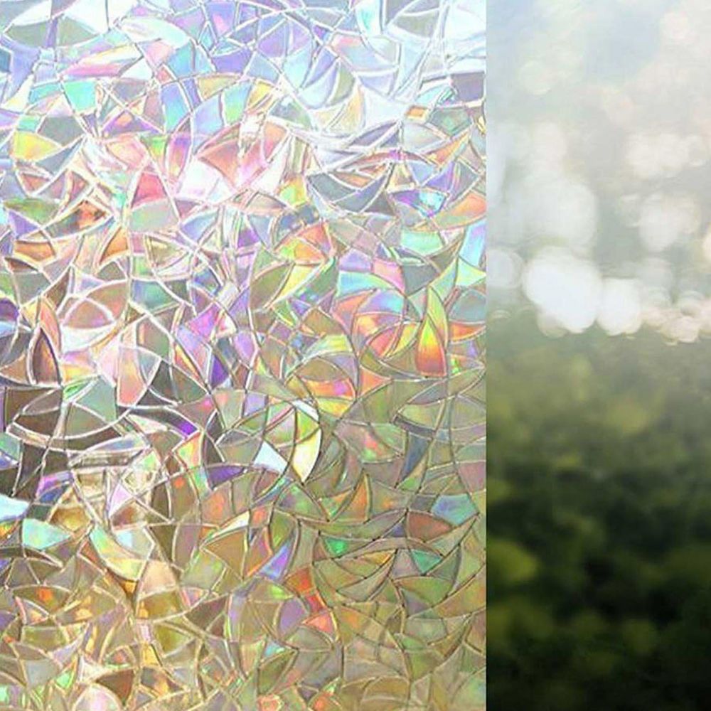 Vibrant Stained Glass Window Film for Enhanced Privacy