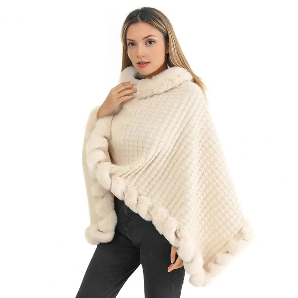 Luxurious Plush Shawl Wrap for Women