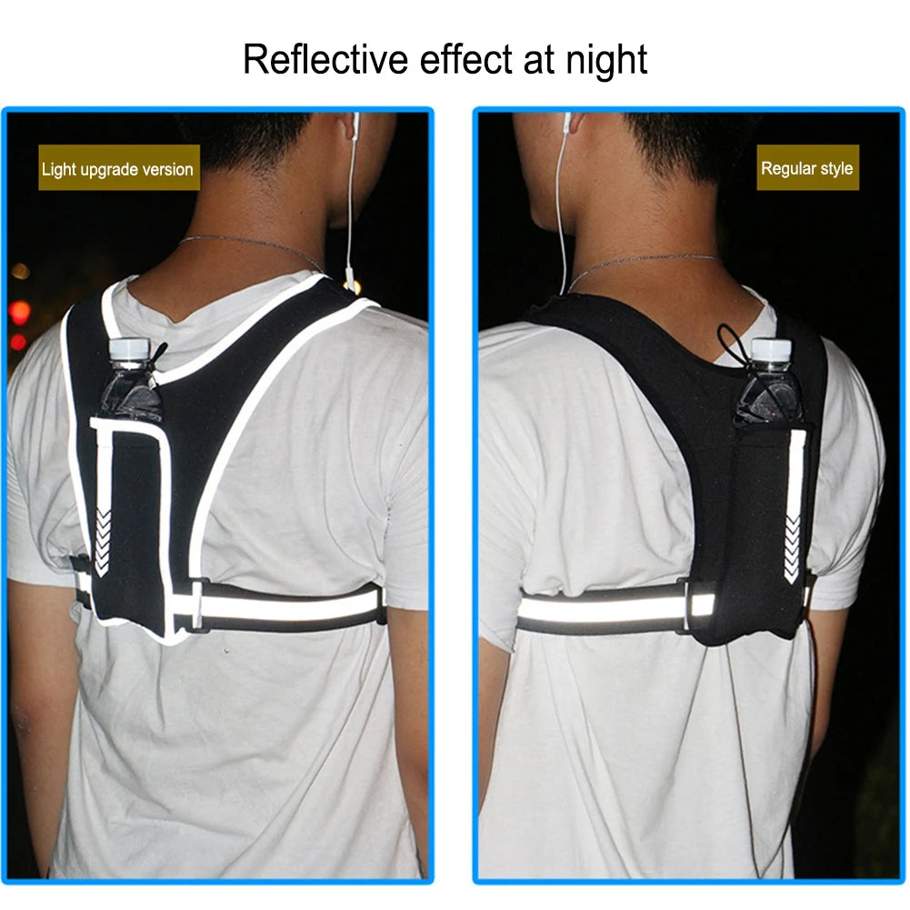 Lightweight Reflective Running Vest with Convenient Storage