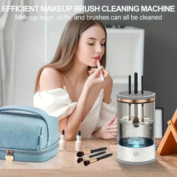 Effortless Makeup Brush Cleaning Device