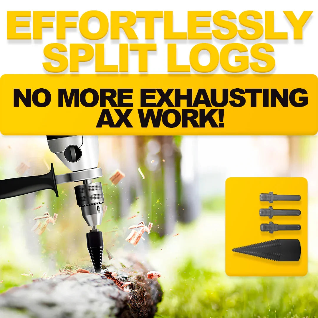 PowerSplit Drill Bit for Effortless Log Splitting