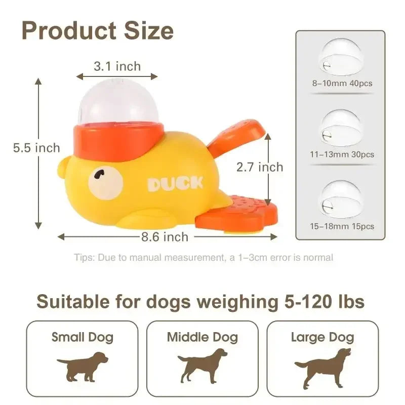 Engaging Duck-Shaped Puzzle Feeder for Dogs