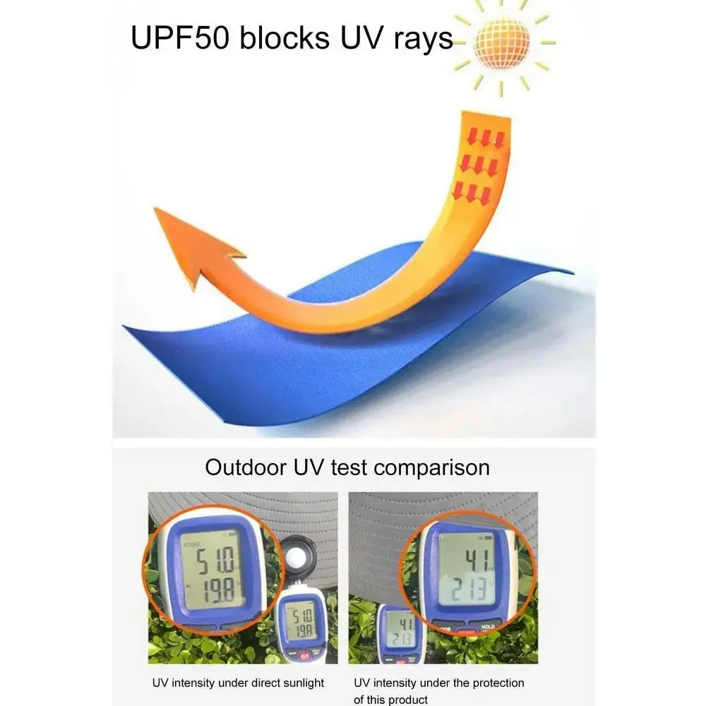 Kids' Adjustable Sunshade Hat with Solar Fan