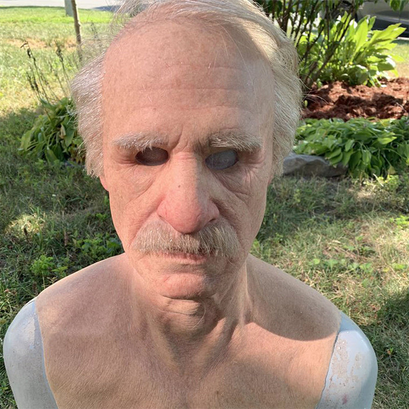 Lifelike Full-Face Latex Mask for Halloween & Cosplay Events
