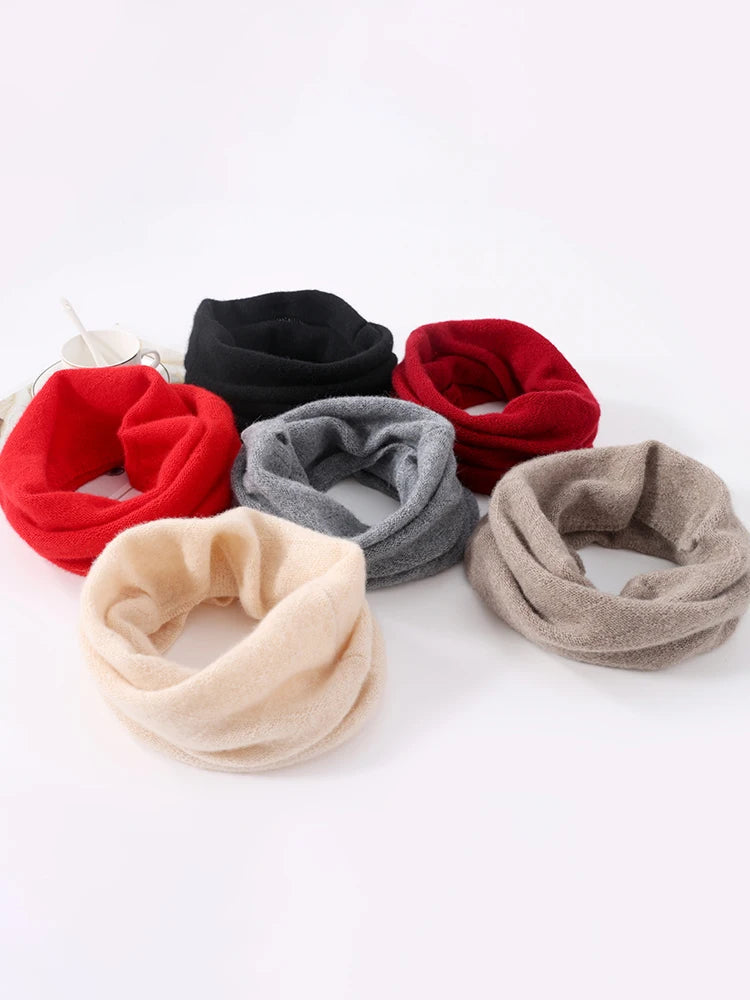 Cozy Merino Wool Neck Gaiter and Scarf Set