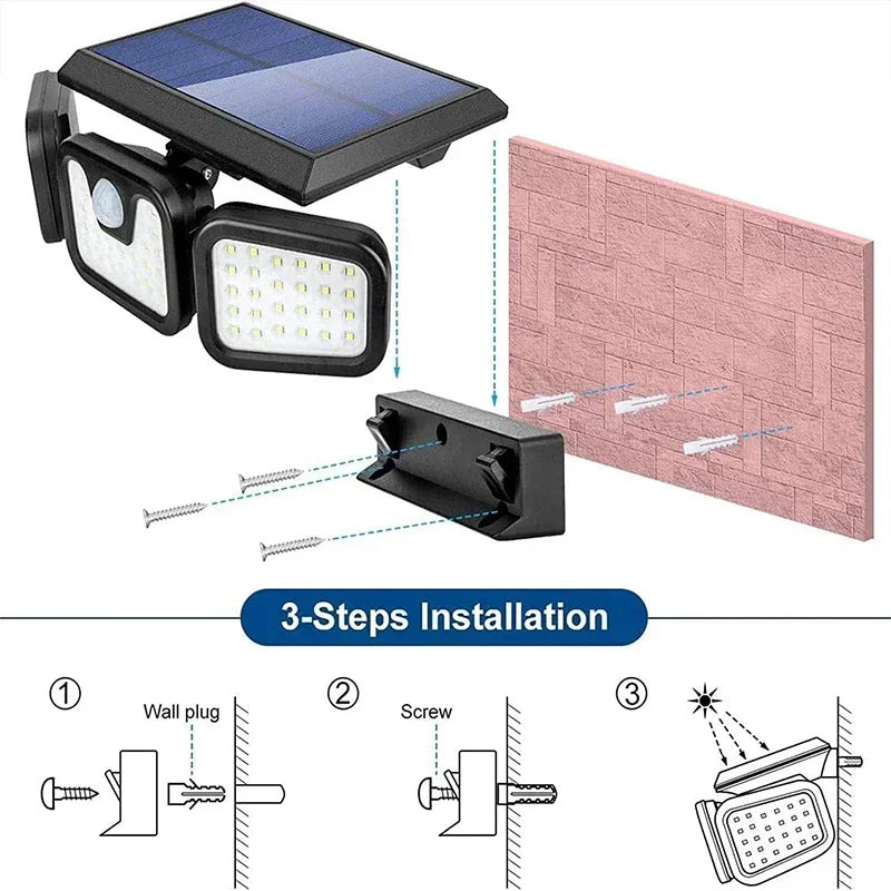 Eco-Friendly Solar Motion Light for Outdoor Security