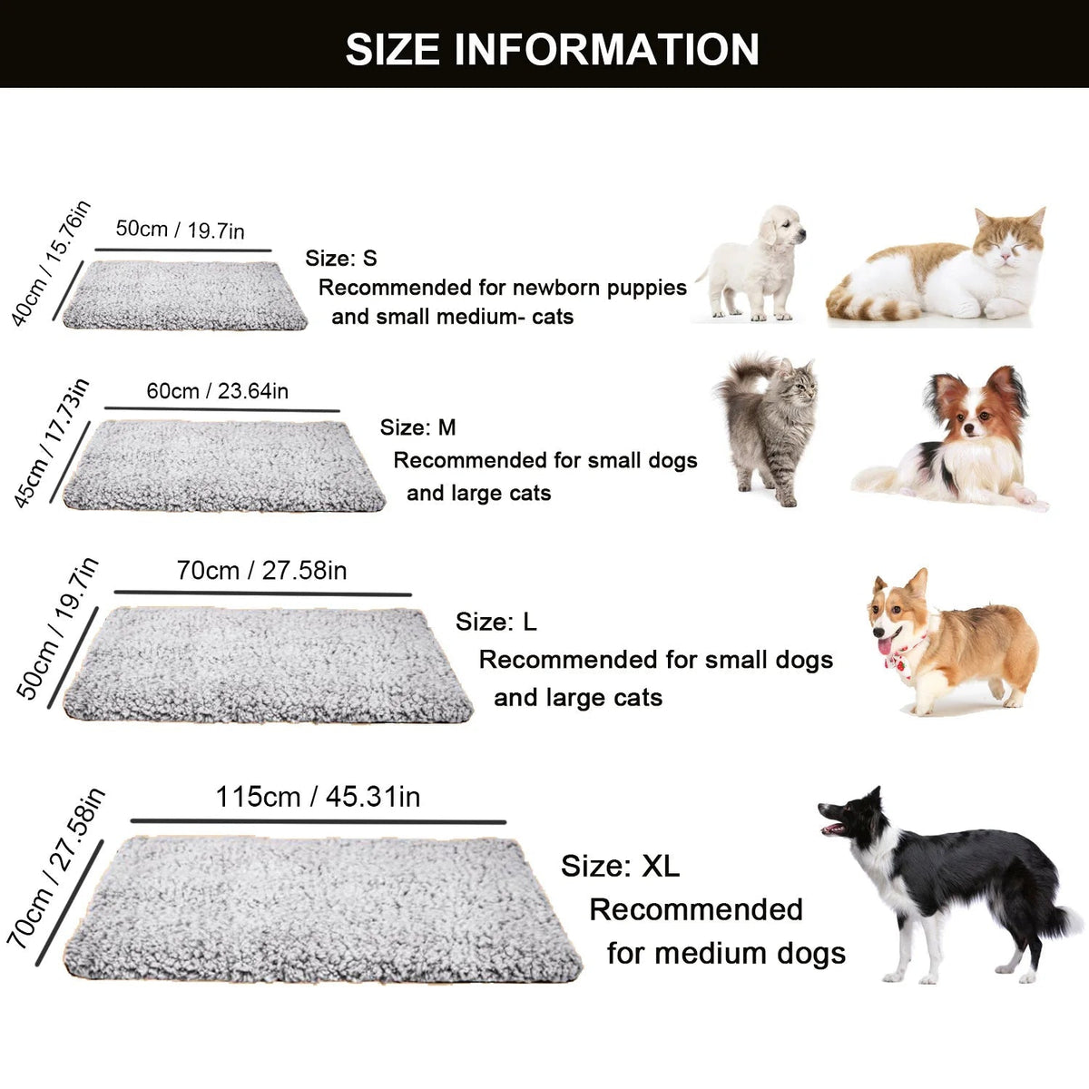 Cozy Pet Heat Mat for Cats and Dogs