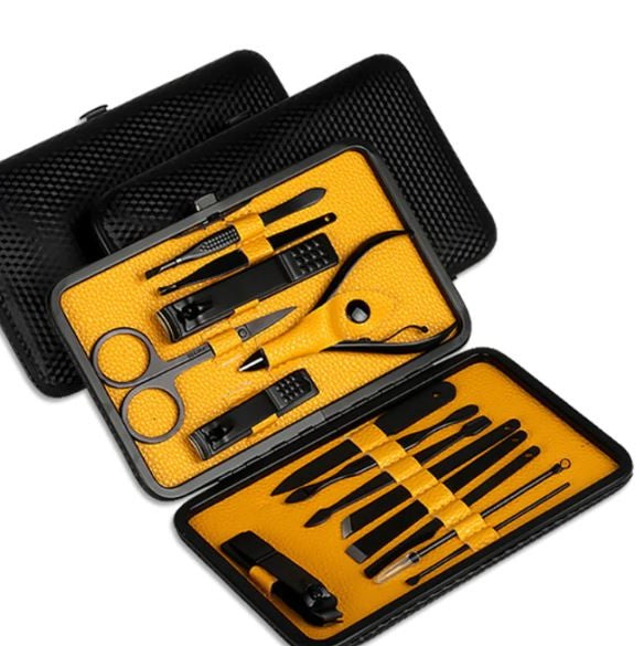 15-Piece Travel Manicure and Pedicure Kit with Case