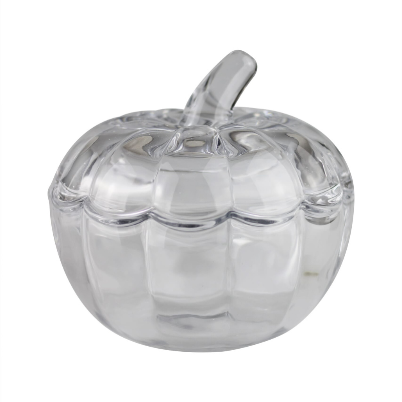 Charming Pumpkin-Shaped Glass Container for Home Décor