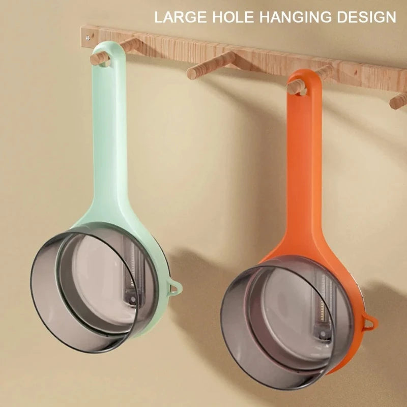 Effortless Peeling Vegetable Tool with Integrated Waste Storage
