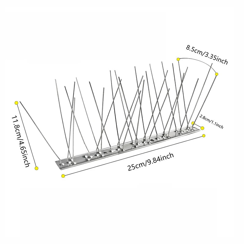 Stainless Steel Outdoor Bird Deterrent Spikes