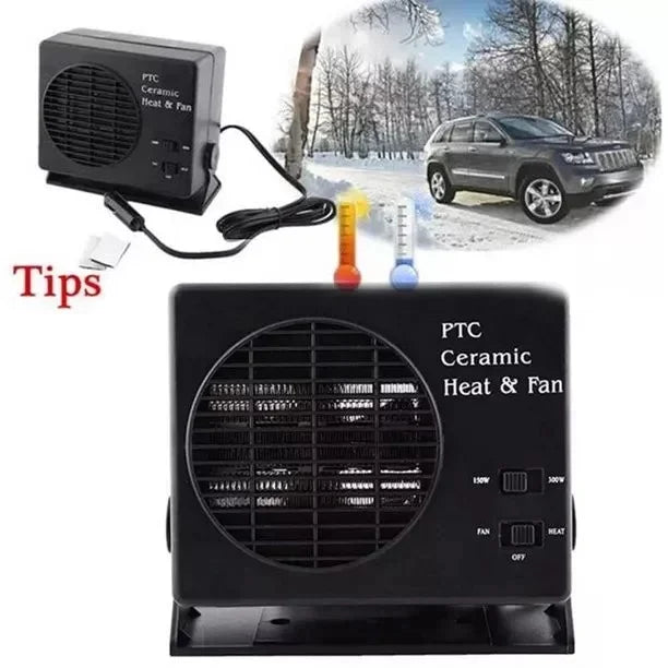 Compact 12V Car Heater with Dual Power Settings