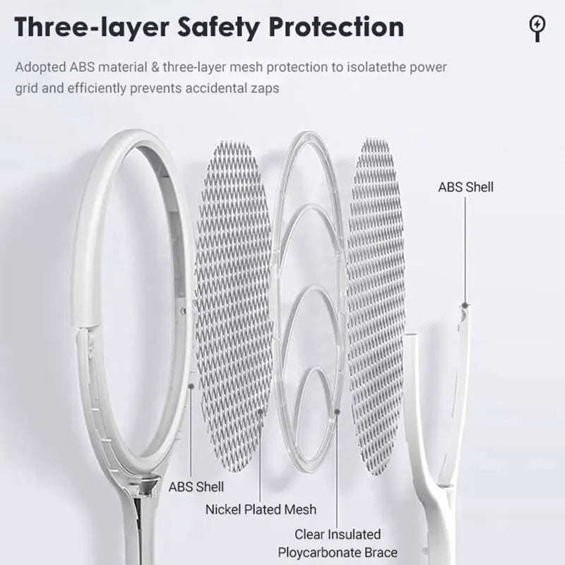 All-in-One Rapid Charge Insect Zapper Racket