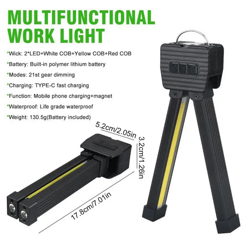 Versatile USB Rechargeable LED Work Lamp