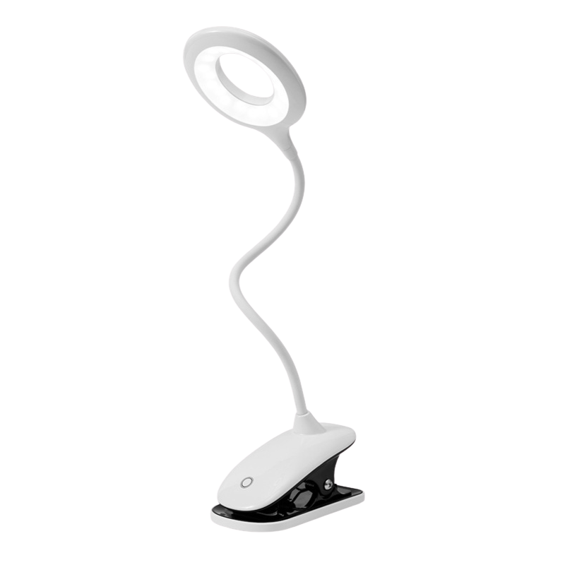 Versatile USB Rechargeable Clip Light with Adjustable Neck