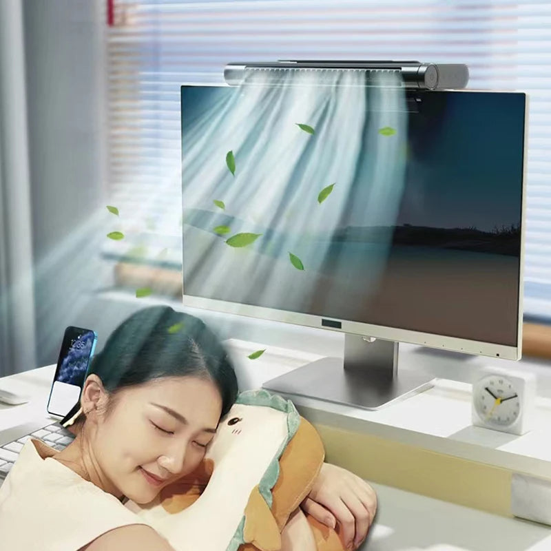 Versatile USB-Powered Bladeless Desktop Air Circulator