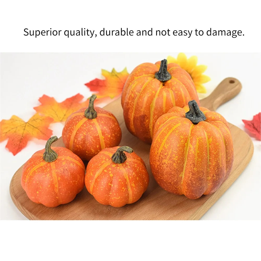 Lifelike Decorative Pumpkins for Autumn Celebrations