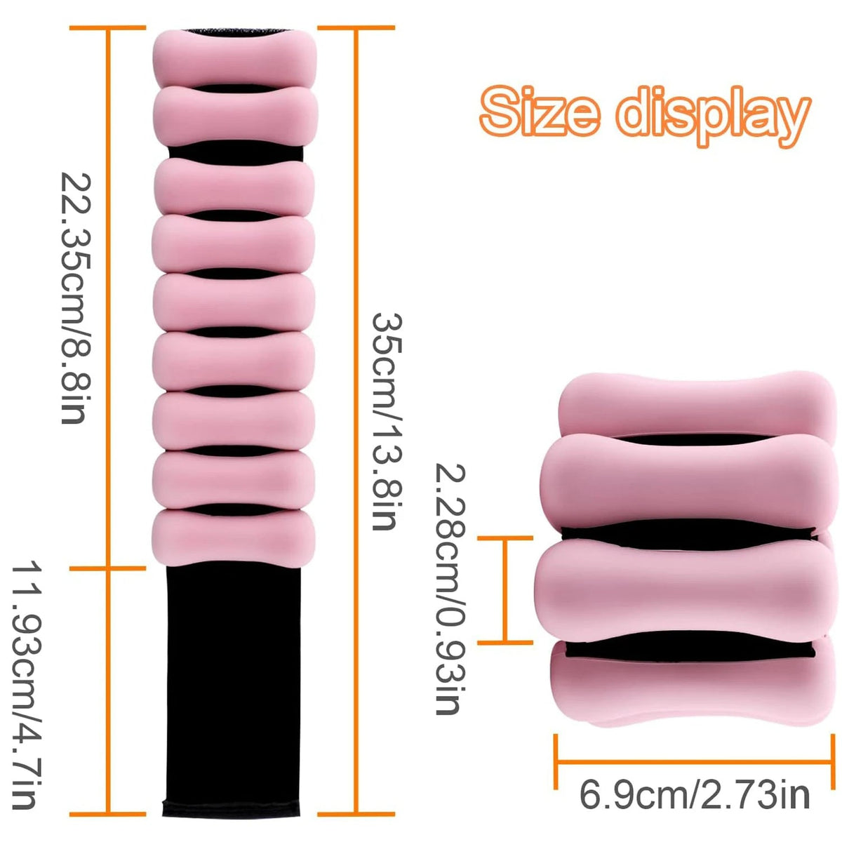 Versatile Silicone Weight Bands for Ankle and Wrist Training
