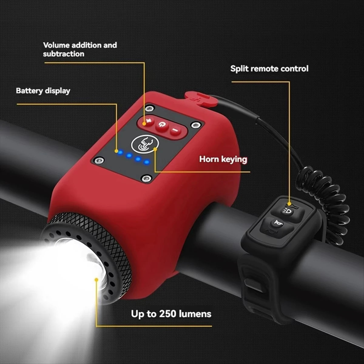 Smart Cyclist Safety Light and Horn Set