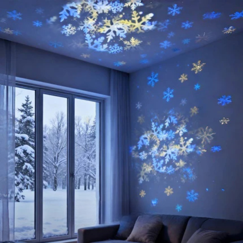 AuraSphere – Enchanting Rotating LED Projector for Your Space