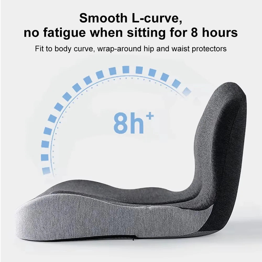 Ergonomic Memory Foam Back Support Seat Cushion