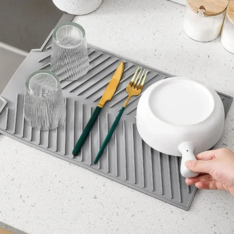 Premium Silicone Draining Mat for Effortless Drying