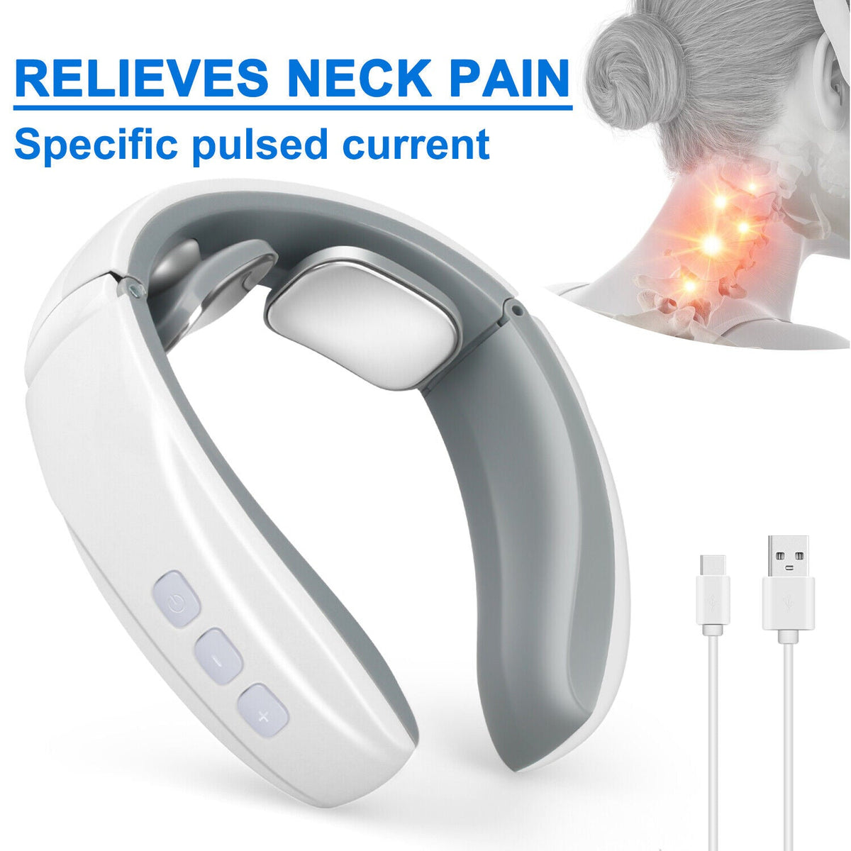 Rechargeable Pulse Neck and Shoulder Massage Device