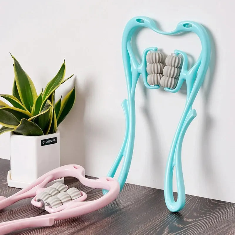 Ergonomic Neck and Shoulder Relief Tool with Kneading Balls