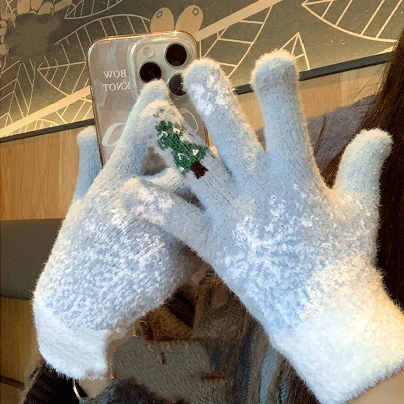 Charming Convertible Fleece-Lined Winter Gloves