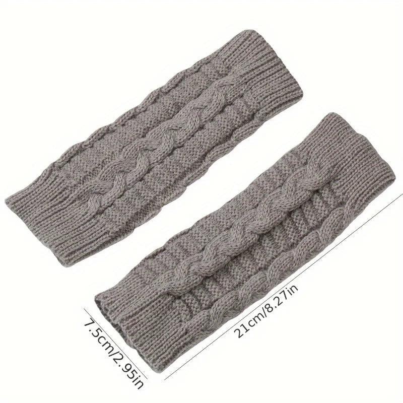 Chic Fingerless Winter Gloves for Women