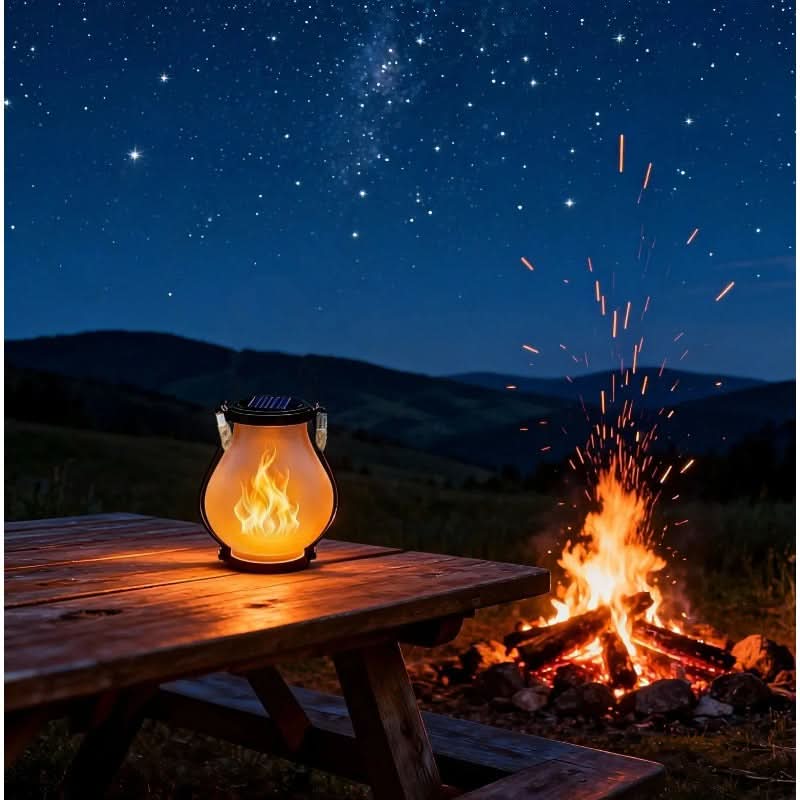 Luminara Glow – Solar-Powered Flickering Lantern Set
