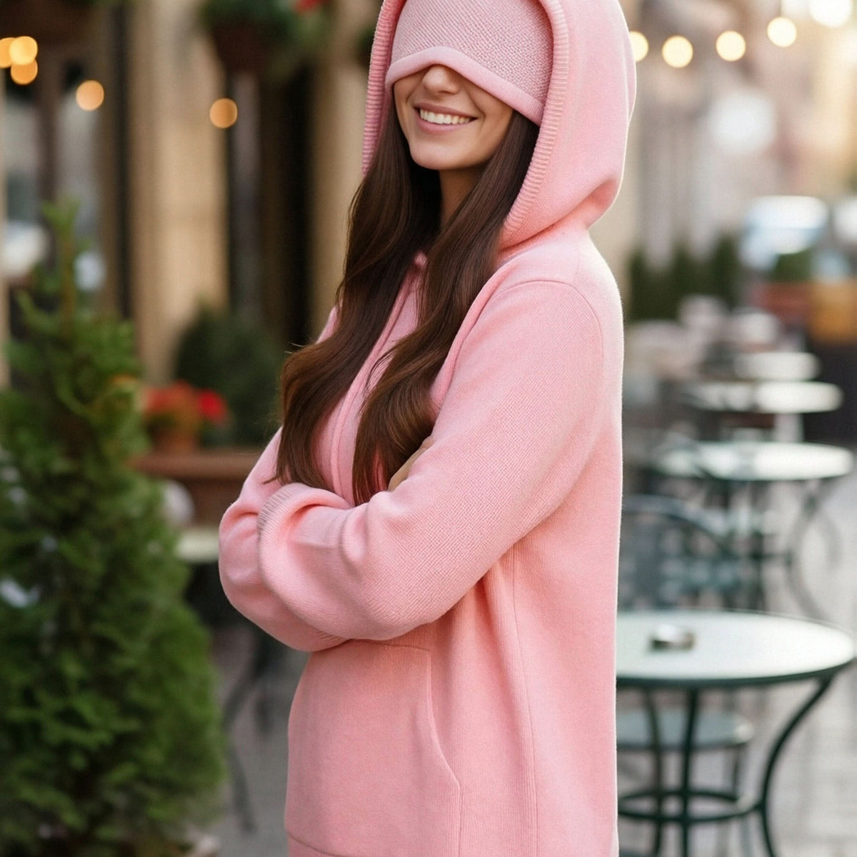 ChillVibe – Cozy Oversized Hoodie with Pocket