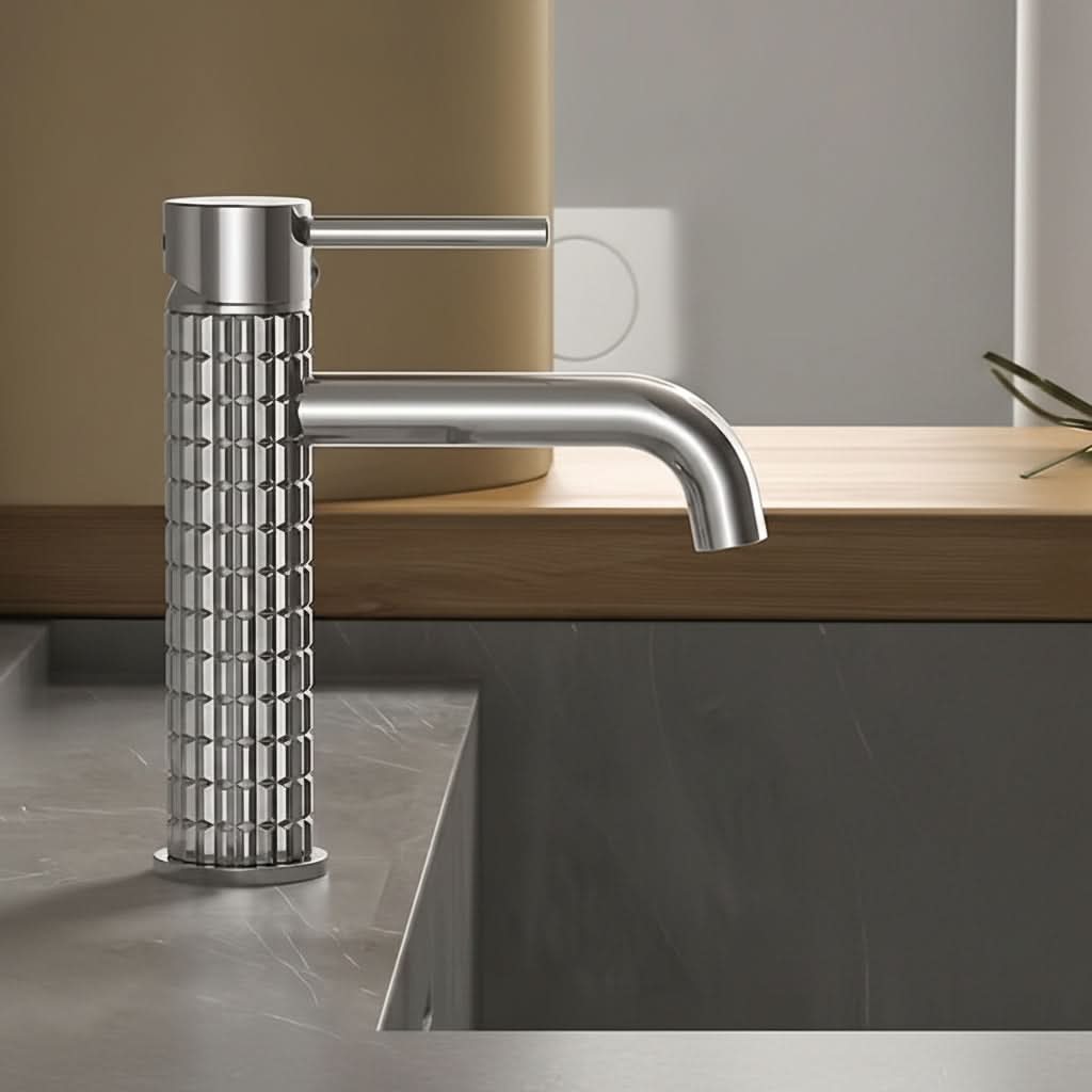 Sophisticated Brass Basin Faucet with Dual Temperature Control