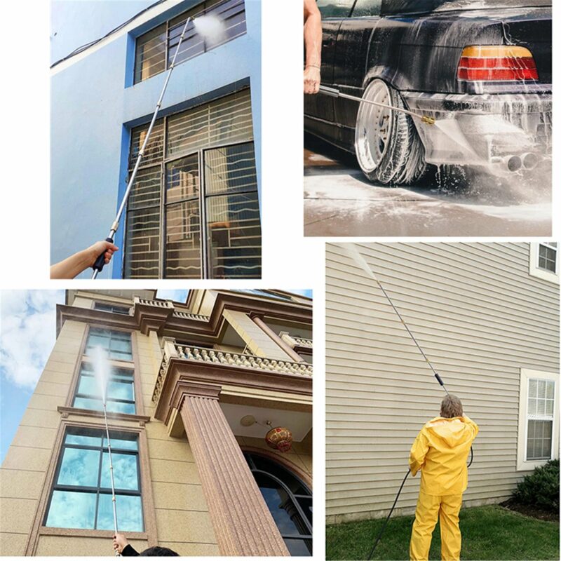 Extendable High Pressure Cleaning Wand Set for Home Maintenance